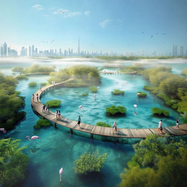 Дубаи ја добива најголемата вештачка крајбрежна шума во светот: Ова мора да го видите