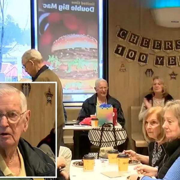36 години секој ден јаде во Мекдоналдс, сега слави 100-ти роденден: Не планира да запре, а сите се прашуваат како му успеало