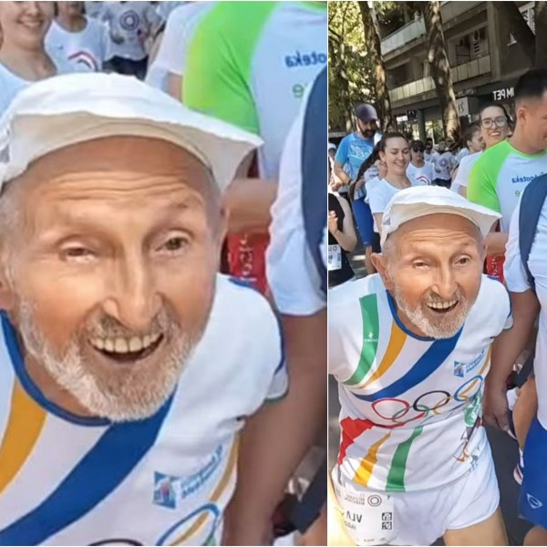 Најголемиот херој на белградскиот маратон: Дедо на 90 години им зададе домашна задача на младите, сите му аплаудираа