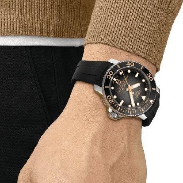 Tissot Seastar 2000 Professional: Автоматски калибар со долготрајна резерва на моќност