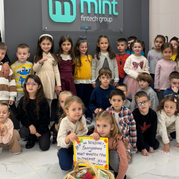 Децата од градинката „Пролет“ во посета на МИНТ Финтек Групацијата по повод Денот на штедењето