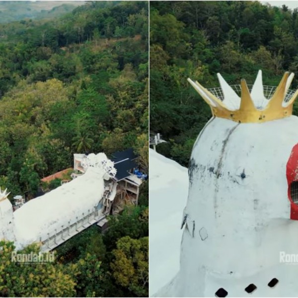 Црквата во облик на кокошка на врв на рид е една од најнеобичните во светот! Приказната за нејзината изградба е луда и достојна за филм